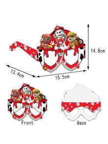 2 pezzi/5 pezzi Occhiali decorativi per festa di Paw Patrol, accessori per photobooth, decorazioni carine a tema Paw Patrol, adatti per feste di compleanno a tema, gadget per feste, rientro a scuola, studenti, regali per scuola/competizioni, feste di compleanno, bicchieri personalizzati, decorazione per la casa, all'aperto, amici - A - Visualizzare 5