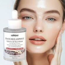 米萃精华去角质亮肤套装 | 黑米去角质洁面乳，含玻尿酸和米萃精华 | 面部毛孔去角质黑头去除剂 (30ml) - 30毫升 - 查看 6