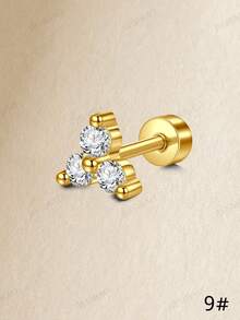 Khuyên tai sụn JIESIBAO mạ vàng dành cho nữ, khuyên tai vòng bằng thép không gỉ, khuyên tai dạng phẳng cho tai nhạy cảm, khuyên tai septum, khuyên tai industrial bar, khuyên tai rook, khuyên tai sụn, khuyên tai rook tragus, khuyên tai conch, khuyên tai helix, trang sức xỏ khuyên hàng ngày, quà tặng - Vàng - Xem 15