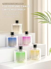 1个车载空气清新剂/香薰扩散器，5种工作模式，高端车载空气清新剂，汽车装饰，节日送给朋友的完美汽车礼物。180毫升车载加湿器，带浪漫彩色夜灯，浓雾静音运行，自动定时，5种香薰精油可选，空气清新剂。 - 圓柱 - 查看 5