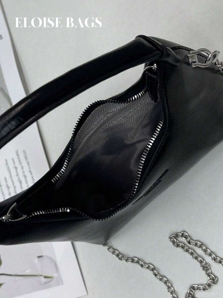 Bolso de axila de diseño único y moderno 2024 con bolso de hombro en forma de creciente de alta calidad y estilo de bolso baguette