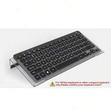 1pc Acrylic Keyboard Stand - Compact Desktop Riser For Keyboard And Mini PC, Space-Saving Design, Ideal For Modern Office | Stylish Keyboard Holder | Durable Plastic Base - Multicolor - View 5