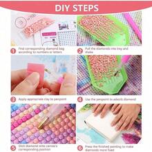 New Diamond Painting Tote Bag, Fashionable Handmade DIY Rhinestone Bag, Unique Butterfly Burlap Handbag - No Frame - View 8