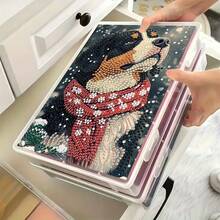 1PC Diamond Painting Storage Box, Fun Pattern - Open Lid Design, Suitable For Diamond Art, Crafts, Home, Office - Perfect Gift For Pet Lovers, DIY Enthusiasts, Birthday, Anniversary - Decorative And Practical Storage Box With Secure Closing System - Multicolor - View 30
