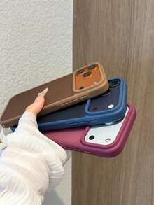 4pcs Skin-Friendly Matte Transparent Phone Cases In Black, Burgundy, Brown And Blue, Compatible With IPhone 17, 17 Pro, 17 Air, 17 Pro Max, 11, 11 Pro, 11 Pro Max, 12, 12 Pro, 12 Pro Max, 13, 13 Pro, 13 Pro Max, 14, 14 Pro, 14 Plus, 14 Pro Max, 15, 15 Pro, 15 Plus, 16, 16 Pro, 16 Pro Max, 16 Plus - Multicolor - View 5