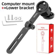 VXM Justerbart cykeldatorfäste, integrerad styrförlängning för racercykel Tillbehör för vindmätare för cykling - Multifärgad - Visa 11