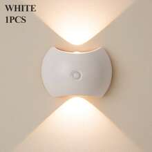 Creative LED Motion Sensor Wall Light, USB Rechargeable Wireless Battery Powered LED Night Light, Suitable For Corridor/Bedroom/Bathroom, Bedside Table, Desk, Wardrobe, Home Decor, Living Room - 多色 - 查看 14