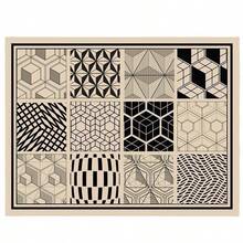 1pc Retro Geometric Pattern Drain Mat, Can Be Used As Washing Mat, Placemat, Coffee Machine Drip Mat, Suitable For Kitchen, Sink, Table, Etc. - Multicolor - View 23