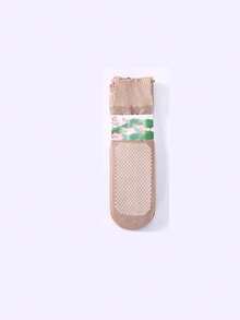 1/5/10/20/30 Pairs Lace Trim Silky Socks With Non-Slip Grip, Loose Fit Ankle Socks For Pregnant Women & Elderly - Multicolor - View 36