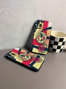 Logotipo del Club América con colores vibrantes.funda de teléfono Fundas compatibles con ,Apple,VIVO,OPPO,,, y Honor.Fabricadas en silicona TPU,ofrecen protección contra golpes y caídas. - Negro - Ver 7