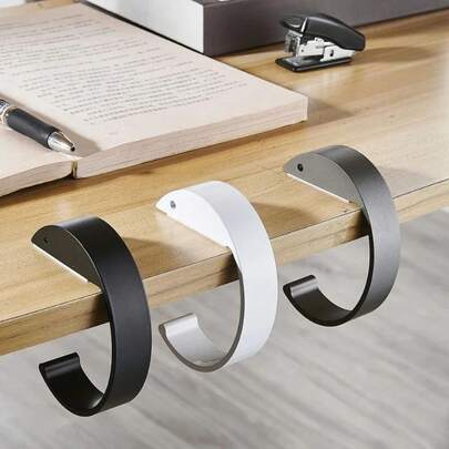 1 Student Portable Bag Hook, Desk-Side Metal Bag Holder, Handbag Backpack Hanger, Desktop Hook, Office Desk Accessory