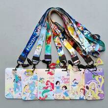 1pc Disney Cartoon Student Campus Meal Card Holder,  Long Lanyard ID Card Case, ID Badge Holder, Subway/Bus Pass Holder, Campus Card Holder, Kindergarten Card Holder, Back To School Student ID Card Holder [Lanyard+Clip], Card Holder Set + Lanyard, Campus Photo Frame, Student Stationery Meal Card, Bus Card - BX Card Set - View 2