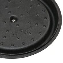 1-Pack 4.7L Large Capacity Cast Iron Cooking Pot, Versatile Non-Coated Dutch Oven With Dual Handles For Induction Hobs - View 5