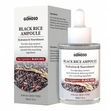 米萃精华去角质亮肤套装 | 黑米去角质洁面乳，含玻尿酸和米萃精华 | 面部毛孔去角质黑头去除剂 (30ml) - 30毫升 - 查看 1