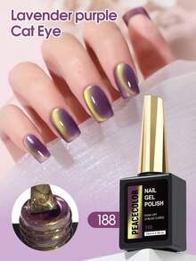 PEACECOLOR 1支装 15毫升磁性猫眼凝胶指甲油，闪亮亮片水晶可卸UV/LED凝胶指甲油，持久半永久美甲凝胶，适合沙龙DIY美甲，女士礼物 - 彩色 - 查看 10