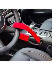 1pc Universal Car Steering Wheel Lock - Seatbelt Buckle Anti-Theft Lock, Comes With 3 Keys, Heavy Duty Safety Tool For Truck/SUV/Van/RV Drivers - Multicolor - View 7