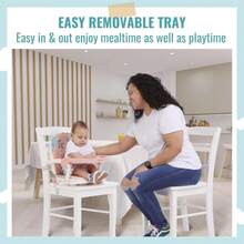 Dream On Me Munch N Go Booster Seat for Babies 6\u201336 Months, 3-in-1 Feeding, Floor &amp; Table Seat, Adjustable 4 Heights, Lightweight Portable Design, 3-Point Safety Harness, Easy to Fold &amp; Carry- Pink - ColorB - Ver 6