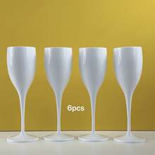 5oz Champagne Flutes, Unbreakable High Stem Glasses, Reusable Champagne Cups - Modern & Suitable For Home, Wedding, Baking, Valentine's Day, Kids Party, Anniversary, Father's Day, Mother's Day, Easter, Holiday Picnic, New Year Party - View 11