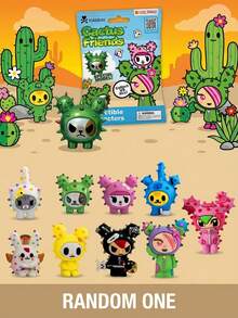 TOKIDOKI 1個東京官方授權仙人掌好友盲盒驚喜禮盒 3D收藏公仔雕像 動漫角色迷你擺飾 桌面臥室裝飾 生日聖誕禮物 - 彩色 - 查看 5