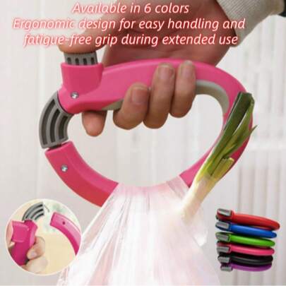 Plastic Bag Handles, Grocery Bag Handles, Shopping Bag Handles, Carry Bag Tool, Anti-Crush Design, Grocery Transportation, Plastic Bags With Handles, Essential For Shopping And Groceries. Ergonomic Anti-Slip Design, ABS One-Piece Molding To Enhance Load Capacity - The Heavier The Load, The More Secure. User-Friendly Design For Easy Use And Placement, Reduces Fatigue During Prolonged Use, Protects Hands From Injury. An Ideal Gift For Family, Friends, And Colleagues.