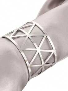 European And American Geometric Metal Table Napkin Rings, Fashionable Wedding Decorations, Exquisite Napkin Clips, Creative Restaurant Table Napkin Holders, Simple And Elegant Napkin Rings - Multicolor - View 7