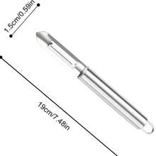 Upgraded Stainless Steel Double-Blade Peeler, Ergonomic Handle Fruit & Vegetable Peeler, Potato Peeling Tool, Kitchen Gadget - Silver - View 3