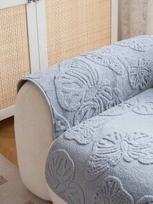 1件装柔软法兰绒沙发垫套，四季皆宜，舒适沙发座椅保护套，现代简约防滑可水洗沙发套，防尘，宠物友好，可调节，适用于卧室、办公室、客厅L型及1/2/3/4座沙发 - 淺灰色 - 查看 8