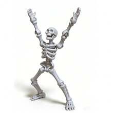 New Adjustable Skeleton Action Figure Toy Model, Comes With Weapon Accessories, Suitable For Collection, Desktop Decor, Birthday & Back To School Gift - Multicolor - View 6