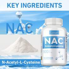 XEMENRY NAC - N-Acetylcysteine - Supports Immune Health, Promotes Kidney And Liver Detoxification, Enhances Vitality - 120pcs - 一瓶 - 試用階段 - 查看 3