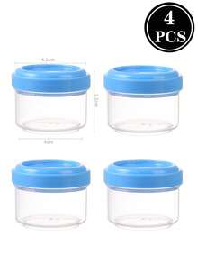 4pcs/6pcs 35ml Salad Dressing Containers With Screw Lids, Plastic Sauce Condiment Containers With Covers For Lunch Box School Supplies,Back To School,Picnic,Party - View 17