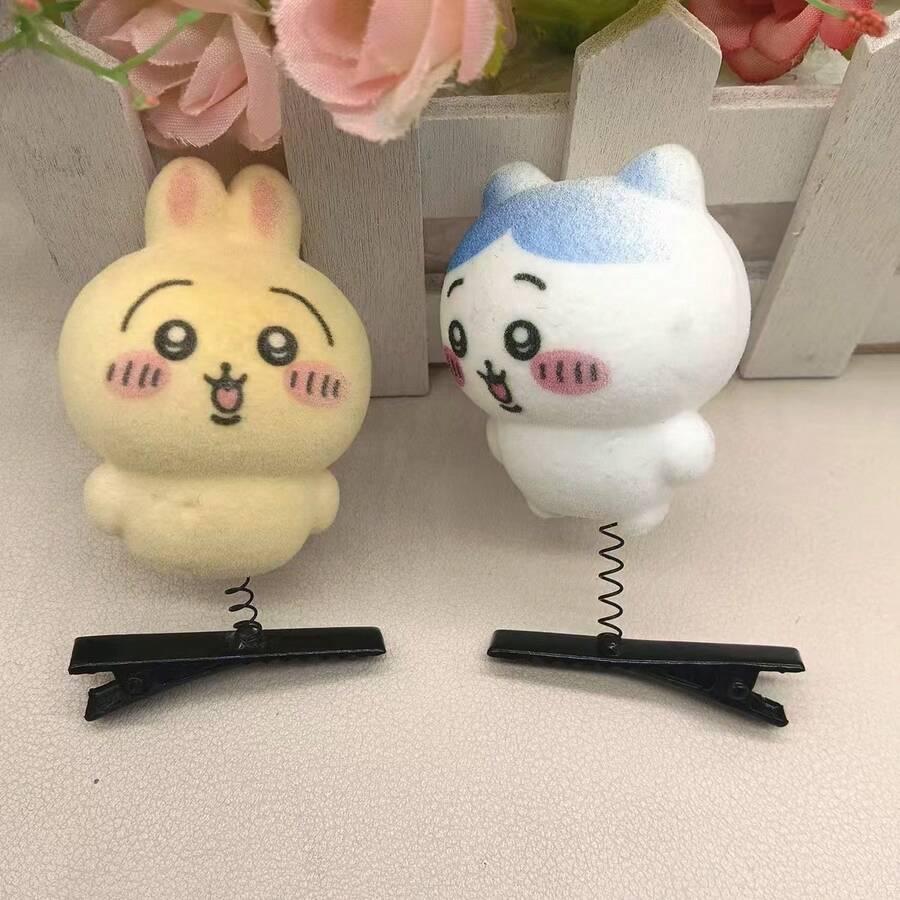 5个/套 可爱发夹 学生礼物 出售可爱发夹 头饰 幼儿园 春季发夹 摊位 新年礼物、情人节礼物、复活节礼物（随机款式） - 彩色 - 查看 1