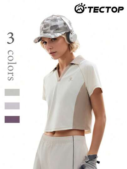 TECTOP قميص قصير الأكمام للنساء، مناسب للياقة البدنية والرياضة اليوغا والجري في الهواء الطلق، ناعم وراحة، صيفي