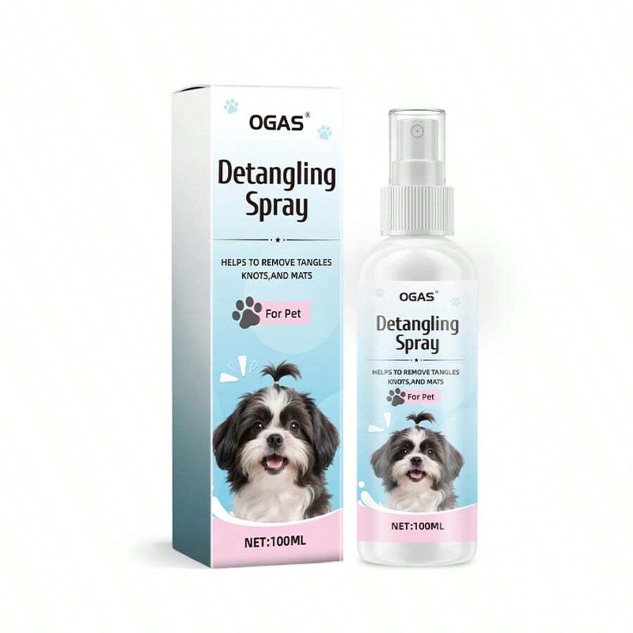 1 Bottle Pet Detangling & Shine Enhancing Spray, Softens & Conditions Cat/Dog Fur, Anti-Static & Anti-Matting, Deodorizing & Antibacterial - Multicolor - View 1