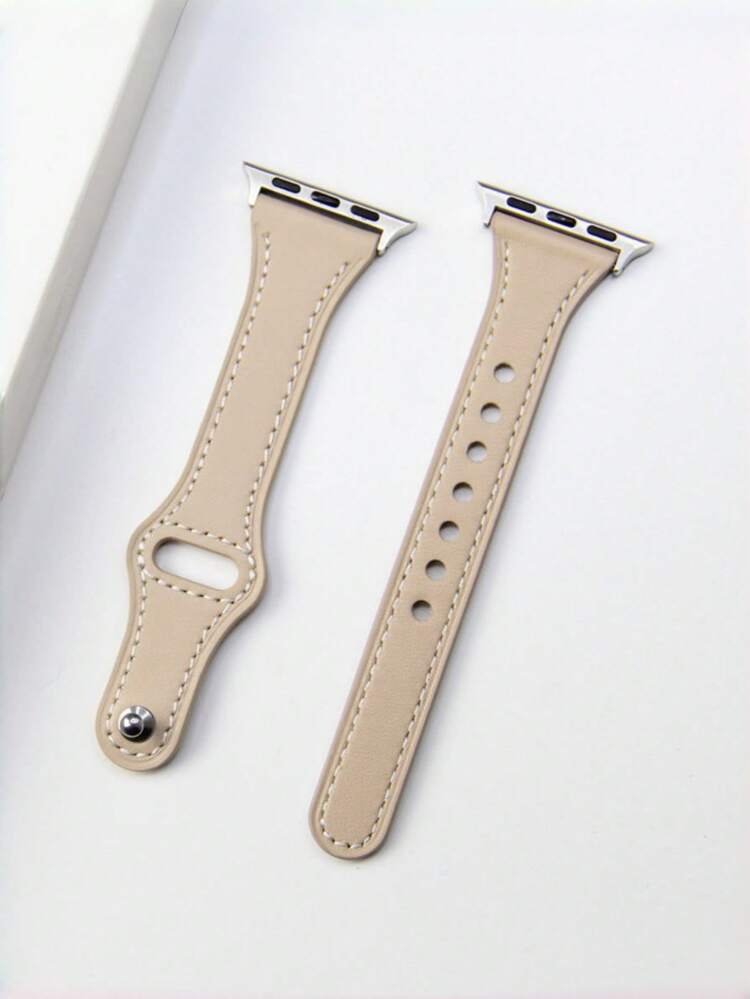 1条女士时尚真皮表带，兼容 38mm 40mm 41mm 42mm 44mm 45mm 46mm 49mm，奢华纤薄真皮表带，优雅真皮表带，兼容 Ultra 3/2/1 11 10 9 8 7 SE3 6 5 4 3 2 1，经典智能手表表带 - 星光色 - 查看 12