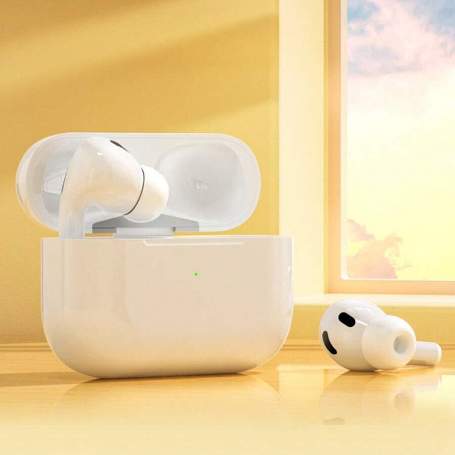 True Wireless Earbuds - Compatible With Apple And Android, Built-In Microphone, Sweat-Resistant Design, Up To 24 Hours Battery Life - White, Earphones > Wireless, Compatible Charging Case - S90 - View 1