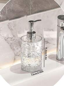 1pc Luxury Foam Dispenser Bottle, Hotel-Style Liquid Soap Bottle, Bathroom Shower Gel/Shampoo Empty Refillable Bottle, Suitable For Hotel, Home Bathroom, Vanity, Unisex, Daily Cleaning - Dispensing Bottles - View 9