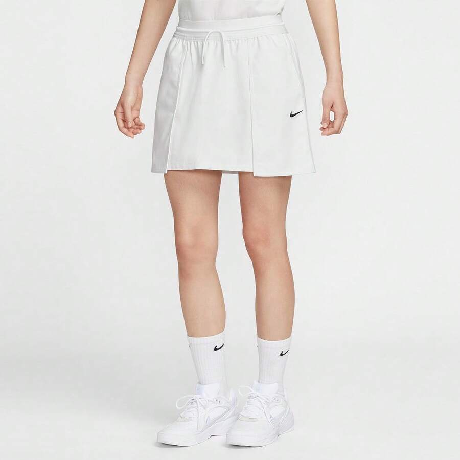 Nike 女士 AS W NSW 街边 4 英寸工装半身裙，带抽绳腰带 IB2035-121 - 白色 - 查看 1
