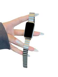 1pc Metal Magnetic Replacement Watch Band, Business Style, Compatible With Huawei Watch 10/9/8/7/NFC - Silver - View 4