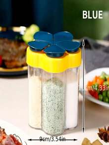 5-In-1 Portable Spice Container, For Home Kitchen, Kitchen Storage, Outdoor Camping Seasoning Storage - Multicolor - View 6