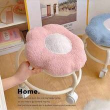 Flower Roller Stool, Quiet Swivel Casters, Portable Home Footrest Stool, Rotating Colorful Soft Cushion Stool For Living Room - Multicolor - View 5