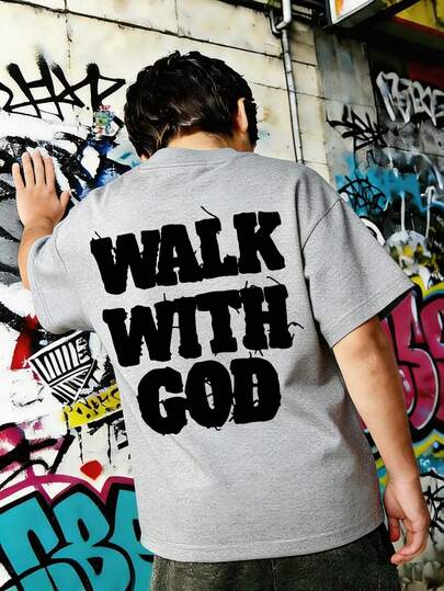 This Casual Navy Blue Round Neck T-Shirt Is Specially Designed For Slightly Larger Children, Featuring A Creative Letter Print, Very Suitable For Boys And Slightly Older Kids To Wear. Suitable For School, Shopping, Street Style And Vacation Wear. Not Only Suitable For Daily Wear, But Also An Excellent Gift For Friends And Family.