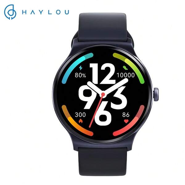  Haylou Iron Neo Smartwatch Preto com Tela HD 1.95" Bluetooth 5.3 150+ Mostradores 120+ Modos de Treino Monitoramento de Saúde 30 Dias de Bateria Resistência à Água 3ATM