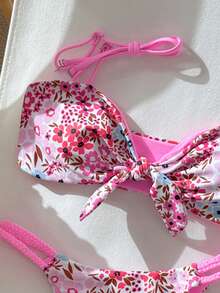 Bikini Bandeau 2 mảnh in họa tiết trái cây có thể tháo rời dành cho nữ - Nhiều màu - Xem 3