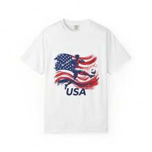 USA World Cup Shirt,  World Cup T-Shirt, USA World Cup Shirt, Soccer Fan Tee, Football Graphic Shirt, FIFA2026 Apparel - 白色 - 查看 1
