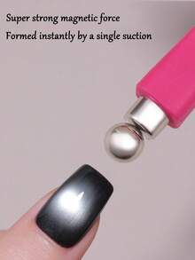 8-In-1 Purple Nail Art Magnetic Set, Includes Powerful Magnets, Heart-Shaped Cat Eye Tool, Multi-Function Cat Eye Gel Polish Magnetic Pen, 3D Magnetic Nail Polish Stick, Multi-Function UV Gel French Cat Eye Manicure Magnetic Tool, Suitable For Home Nail Salon DIY, Nail Supplies, Nail Tools, Back To School Season, Nail Art, Nail Stickers, Nail Tools - Red - View 5