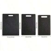 1/3件套大理石砧板套装，家用水果砧板，儿童食品砧板，生熟食物分离板，厨房备餐板 - 黑色 - 查看 11