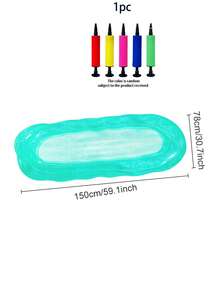 1/2件成人游泳池漂浮躺椅，漂浮吊床，充气水上漂浮船，夏季泳池派对充气沙发 - 圓形 - 查看 5