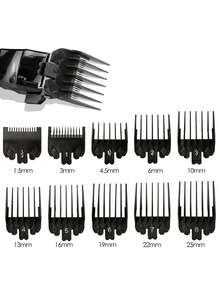 10pcs/Set Plastic Electric Clipper Limit Comb, Suitable For Barber Shop Hair Cutting, Gradient Hair Trimmer Ruler Positioning Comb For 8148/8504 - Multicolor - View 5