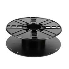 Carrete de almacenamiento de cables de plástico, carrete organizador de cables para acampar o autocaravana, carrete de almacenamiento de cables negro Q3ZW - Ver 3