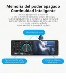Autostéreo De Pantalla Táctil 1din Bt Fm Eq Usb Y Cámara Negro - A - Ver 4